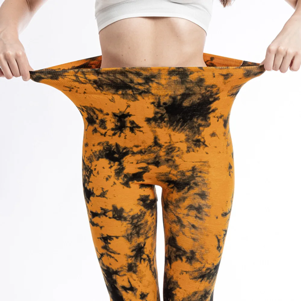 Tie Dye Sports Leggings Women High Waist Skinny Pants Gym Workout Cycling High Elastic Yoga Fitness Leggings for Women