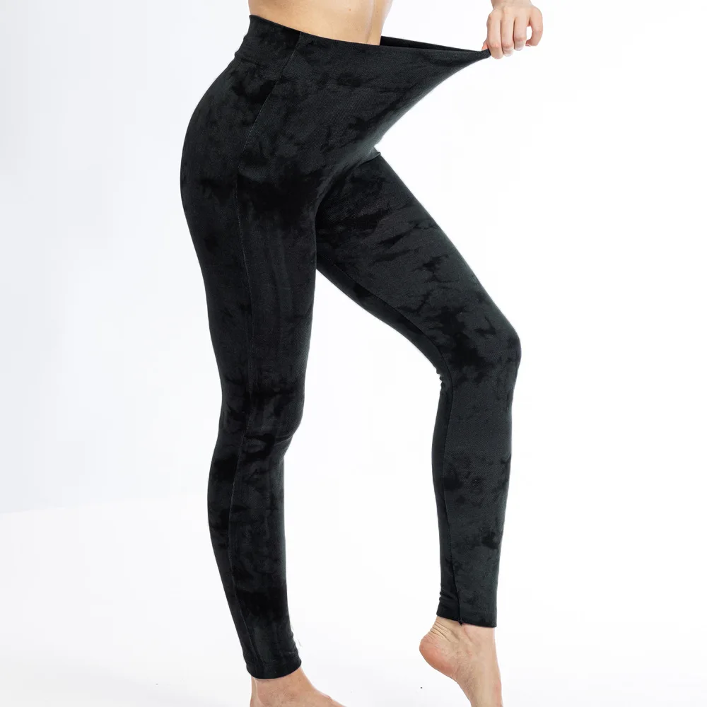 Tie Dye Sports Leggings Women High Waist Skinny Pants Gym Workout Cycling High Elastic Yoga Fitness Leggings for Women