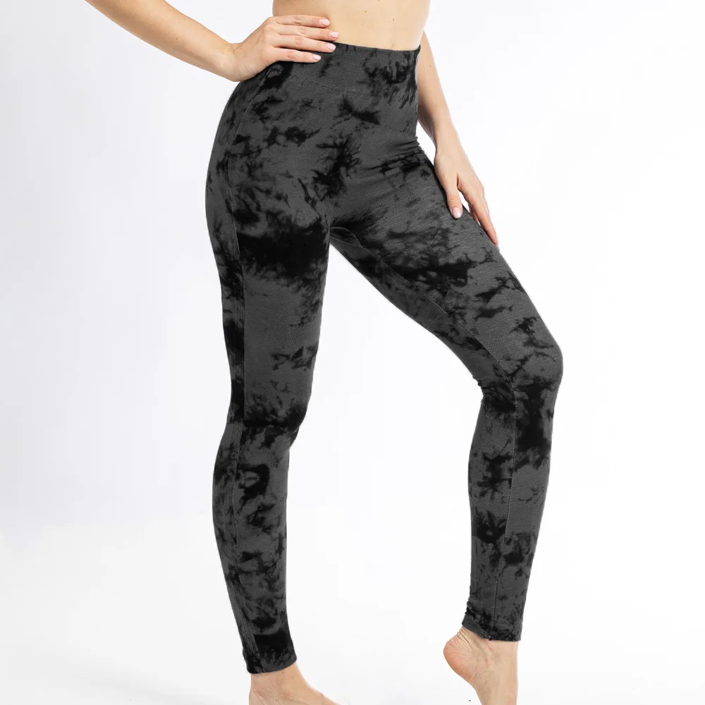 Tie Dye Sports Leggings Women High Waist Skinny Pants Gym Workout Cycling High Elastic Yoga Fitness Leggings for Women