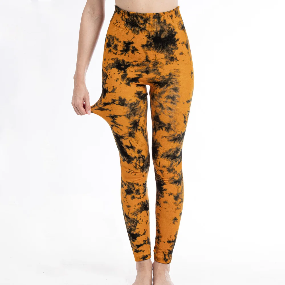 Tie Dye Sports Leggings Women High Waist Skinny Pants Gym Workout Cycling High Elastic Yoga Fitness Leggings for Women