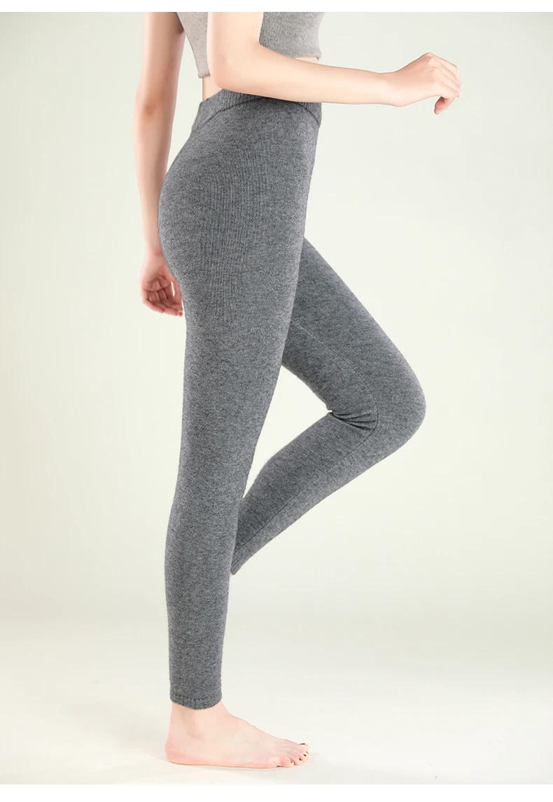 New Autumn And Winter Women's Leggings, Pure Wool Pants, Slim Fit And Warm Leggings, With Elastic Pants Underneath