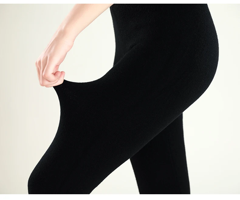 New Autumn And Winter Women's Leggings, Pure Wool Pants, Slim Fit And Warm Leggings, With Elastic Pants Underneath