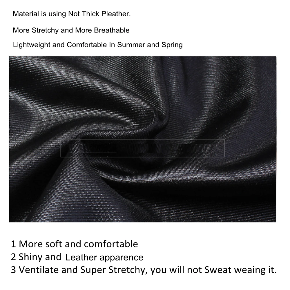 PLus Size Faux Leather Leggings Shiny Fabric Black Girls Spandex Pleather Stretchy High Waist Jegging Vestir Elegante