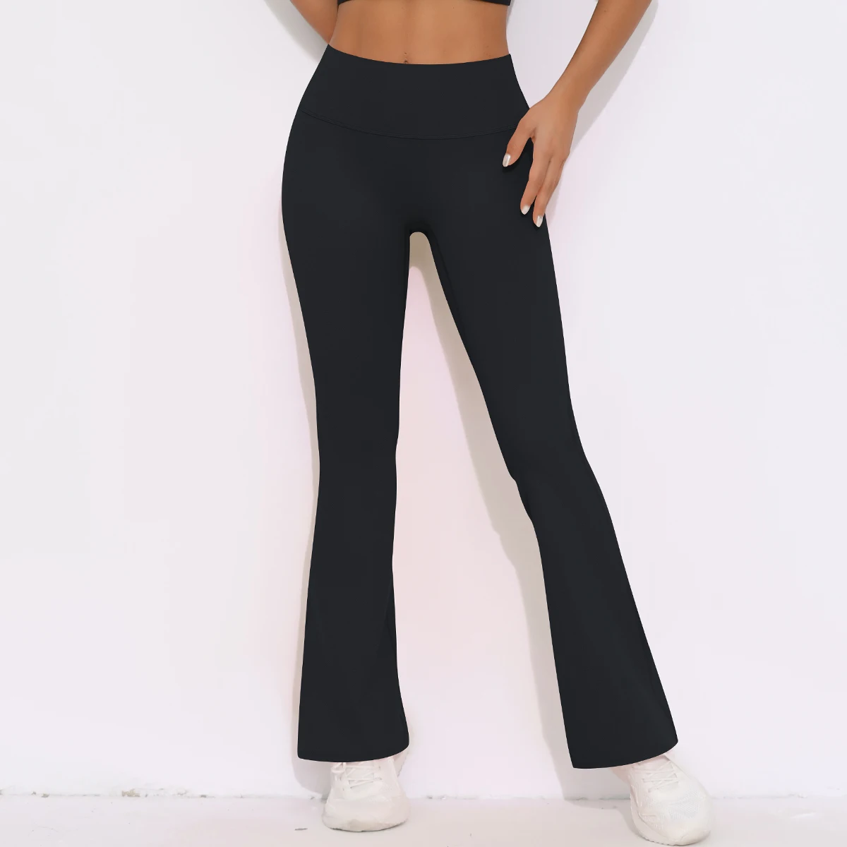 Women Yoga Bell-bottoms Tight Scrunch Butt Lifting Dance High Waist Tights Sport Pants Gym Running Breathable Fitness Leggings