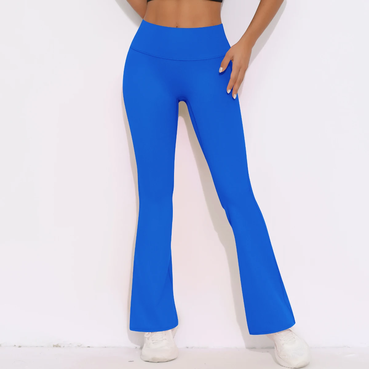 Women Yoga Bell-bottoms Tight Scrunch Butt Lifting Dance High Waist Tights Sport Pants Gym Running Breathable Fitness Leggings