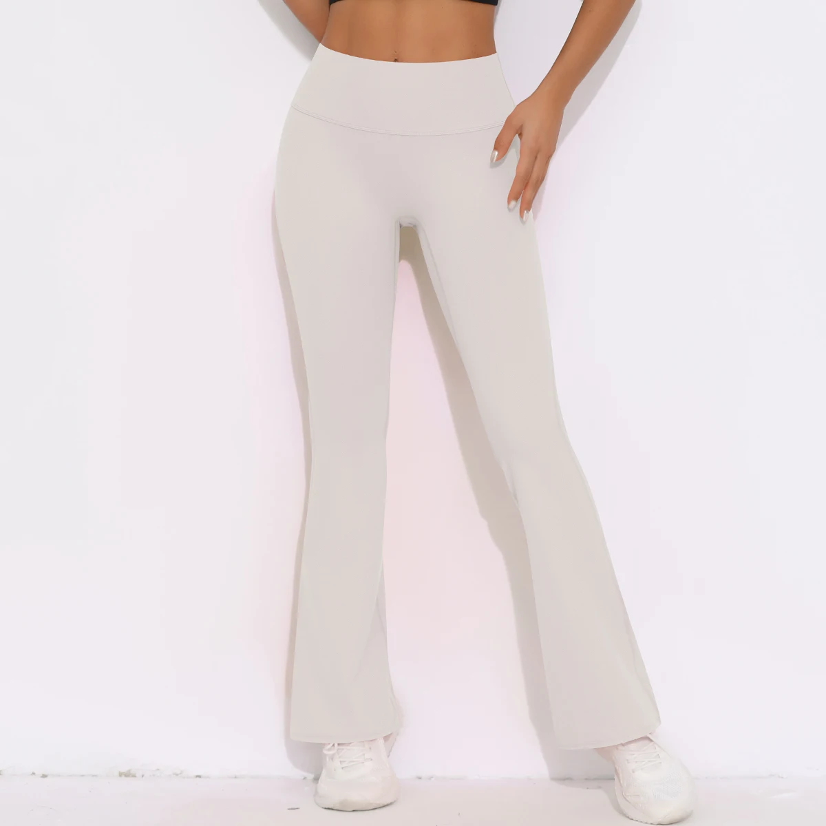 Women Yoga Bell-bottoms Tight Scrunch Butt Lifting Dance High Waist Tights Sport Pants Gym Running Breathable Fitness Leggings
