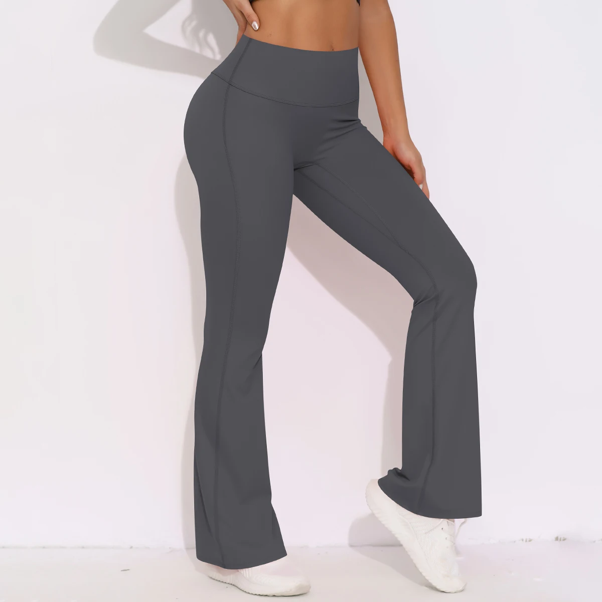 Women Yoga Bell-bottoms Tight Scrunch Butt Lifting Dance High Waist Tights Sport Pants Gym Running Breathable Fitness Leggings