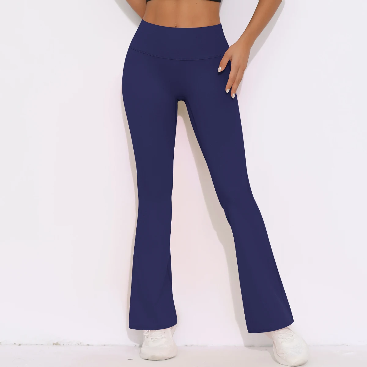 Women Yoga Bell-bottoms Tight Scrunch Butt Lifting Dance High Waist Tights Sport Pants Gym Running Breathable Fitness Leggings