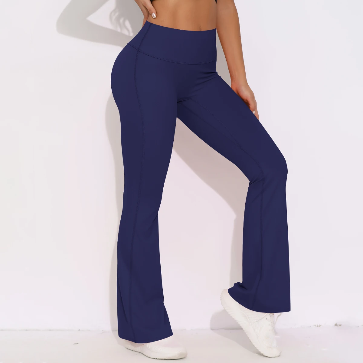 Women Yoga Bell-bottoms Tight Scrunch Butt Lifting Dance High Waist Tights Sport Pants Gym Running Breathable Fitness Leggings