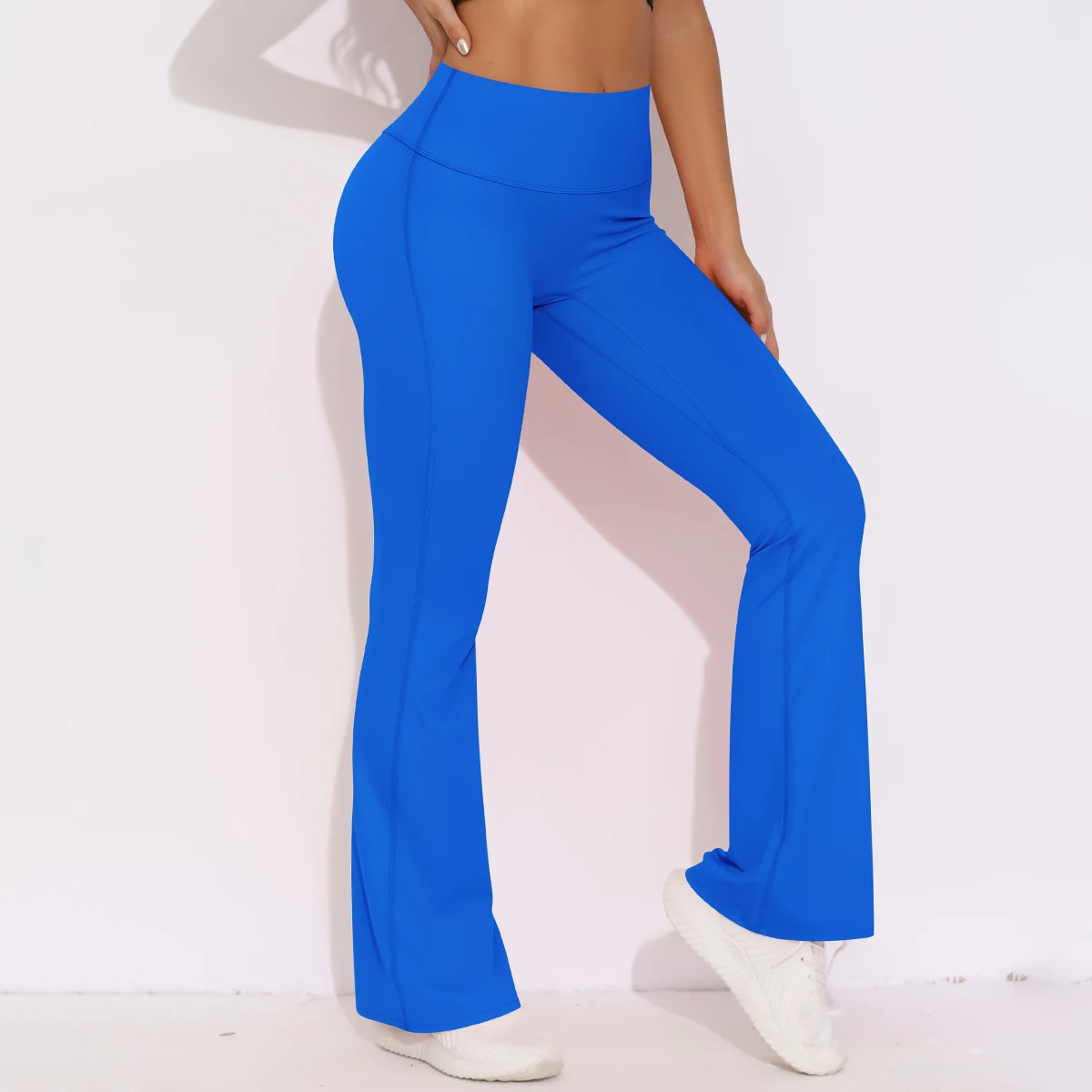 Women Yoga Bell-bottoms Tight Scrunch Butt Lifting Dance High Waist Tights Sport Pants Gym Running Breathable Fitness Leggings