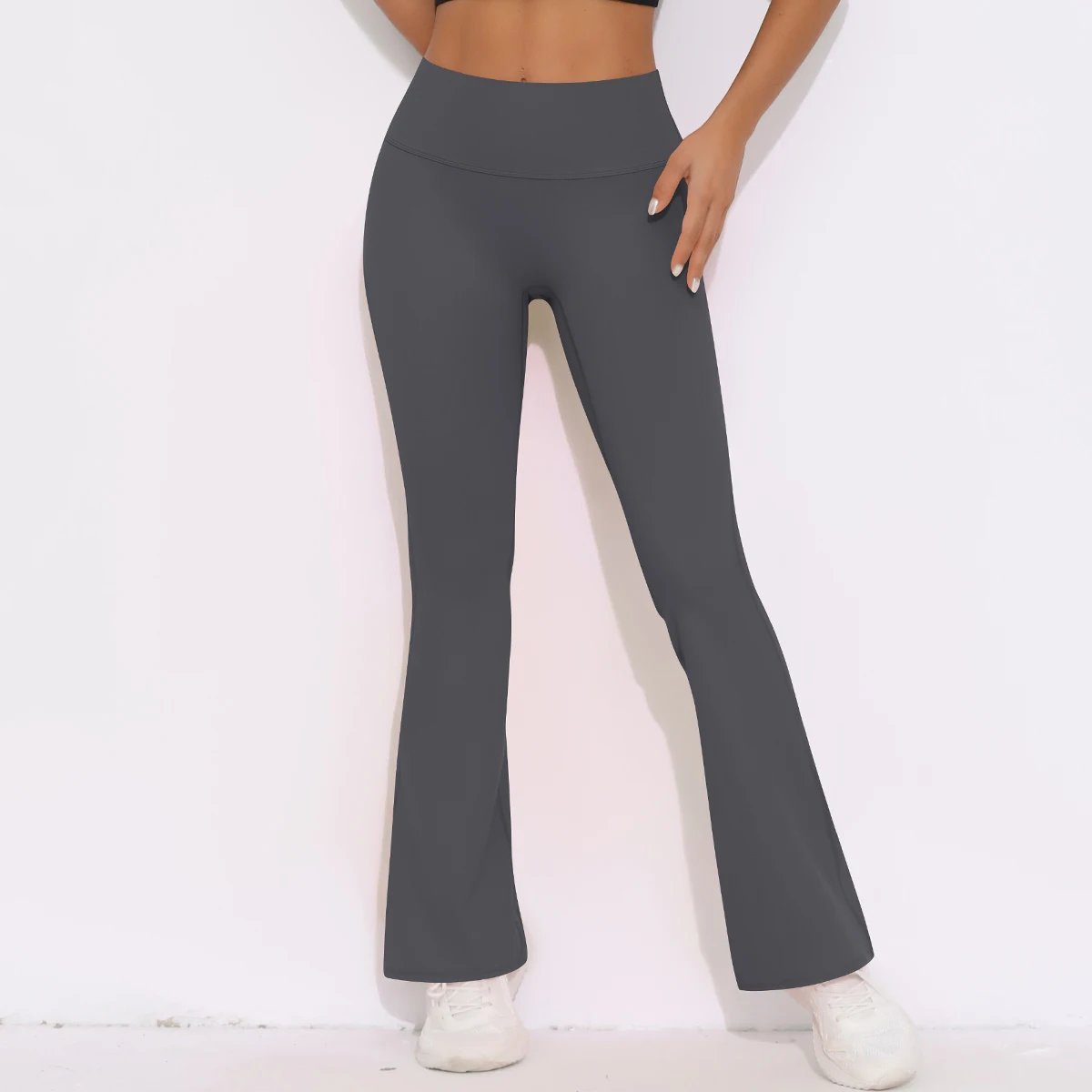 Women Yoga Bell-bottoms Tight Scrunch Butt Lifting Dance High Waist Tights Sport Pants Gym Running Breathable Fitness Leggings