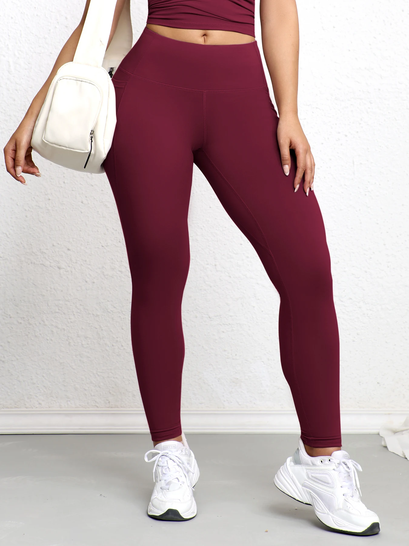Women High Waist Yoga Pants With Pockets Butterlift Scrunch Butt Pants Tummy Control Workout Running Yoga Leggings