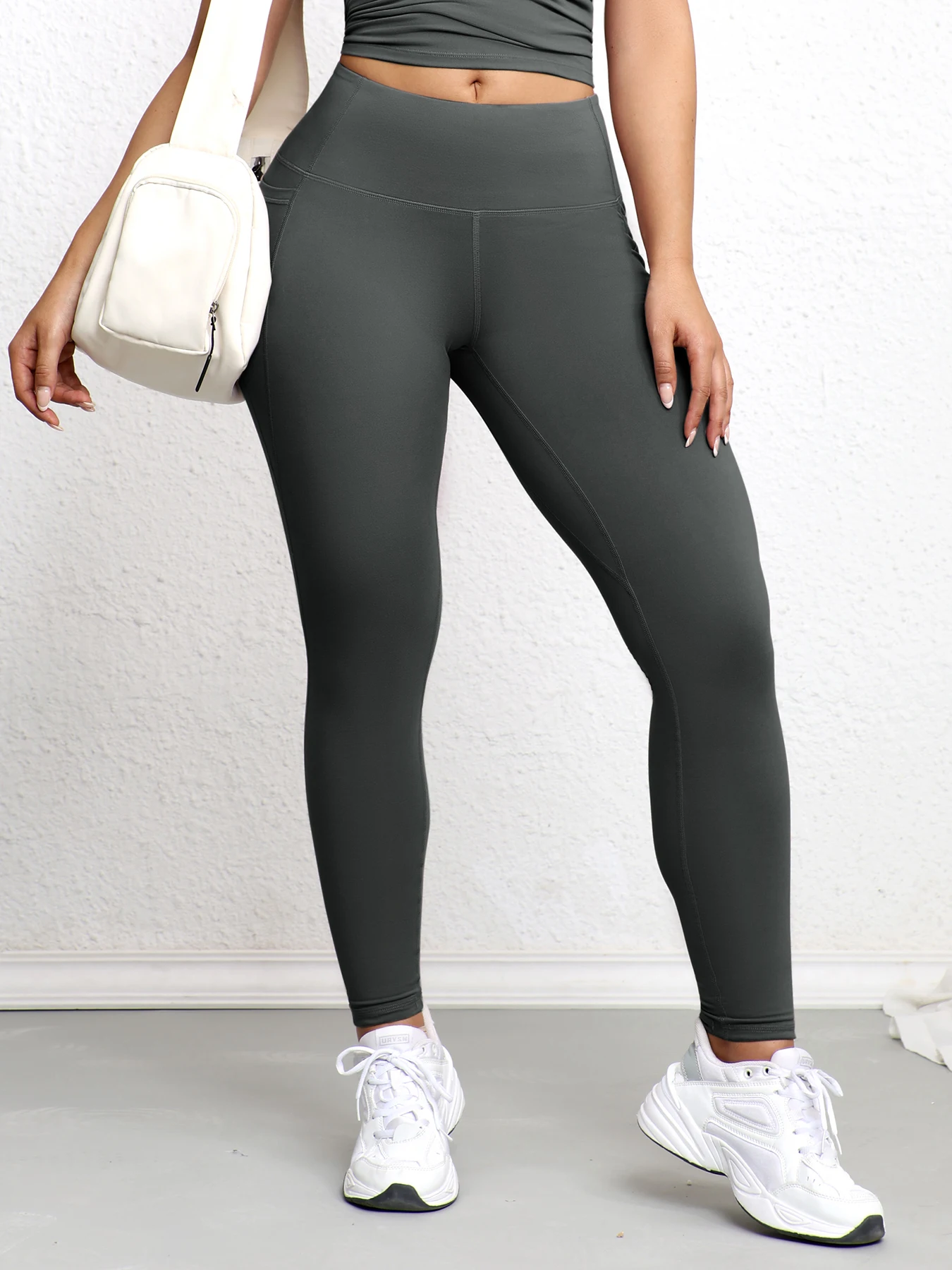 Women High Waist Yoga Pants With Pockets Butterlift Scrunch Butt Pants Tummy Control Workout Running Yoga Leggings