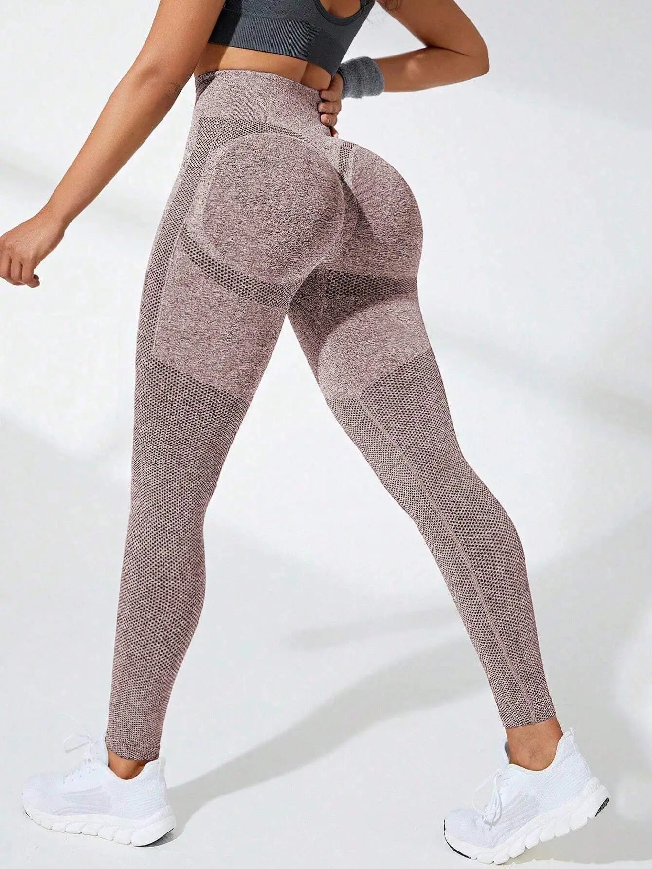 Women High Waist Sports Leggings Seamless Yoga Pants High Elastic Hip Liftting Workout Running Breathable Yoga Fitness Leggings
