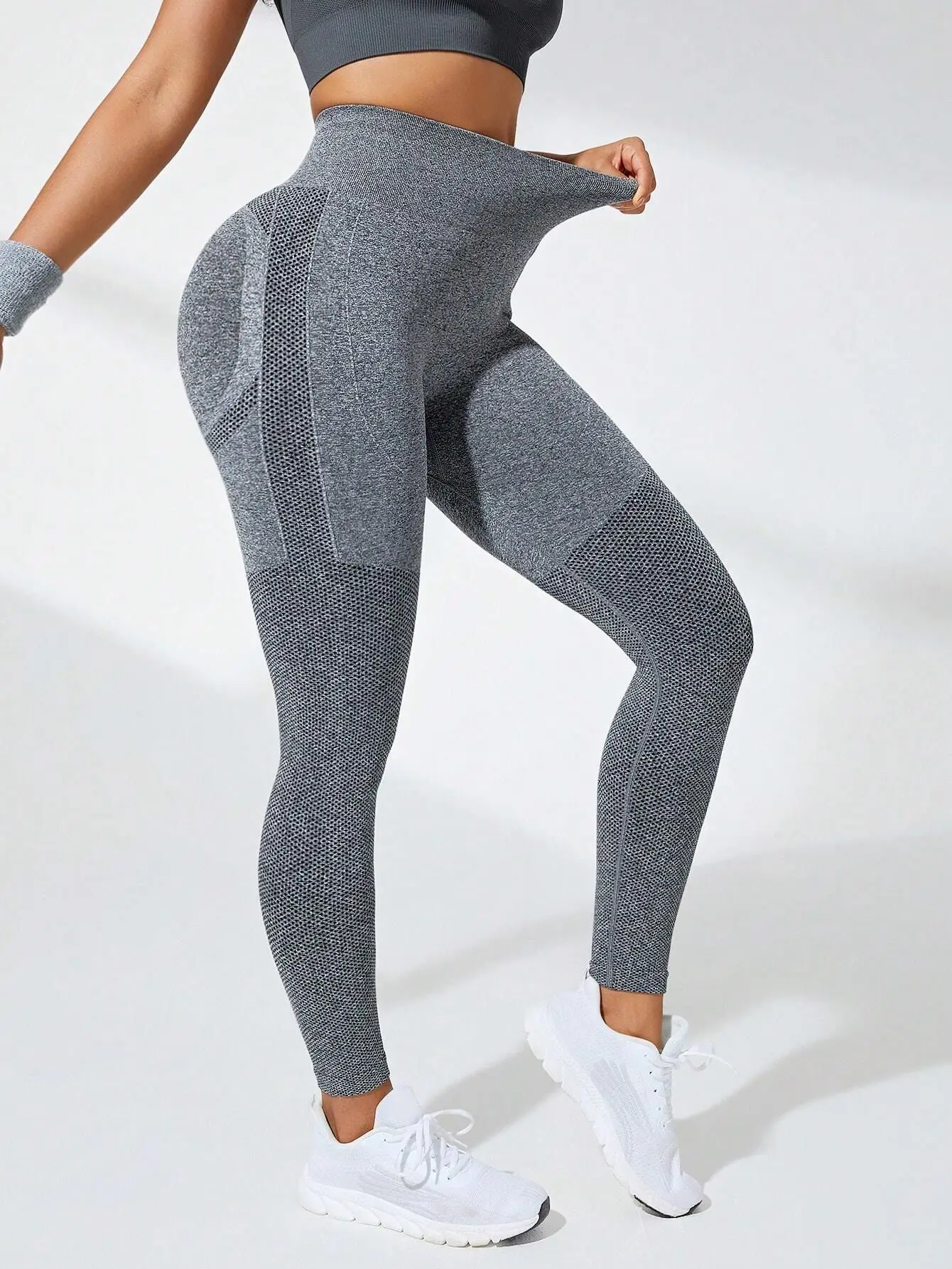 Women High Waist Sports Leggings Seamless Yoga Pants High Elastic Hip Liftting Workout Running Breathable Yoga Fitness Leggings