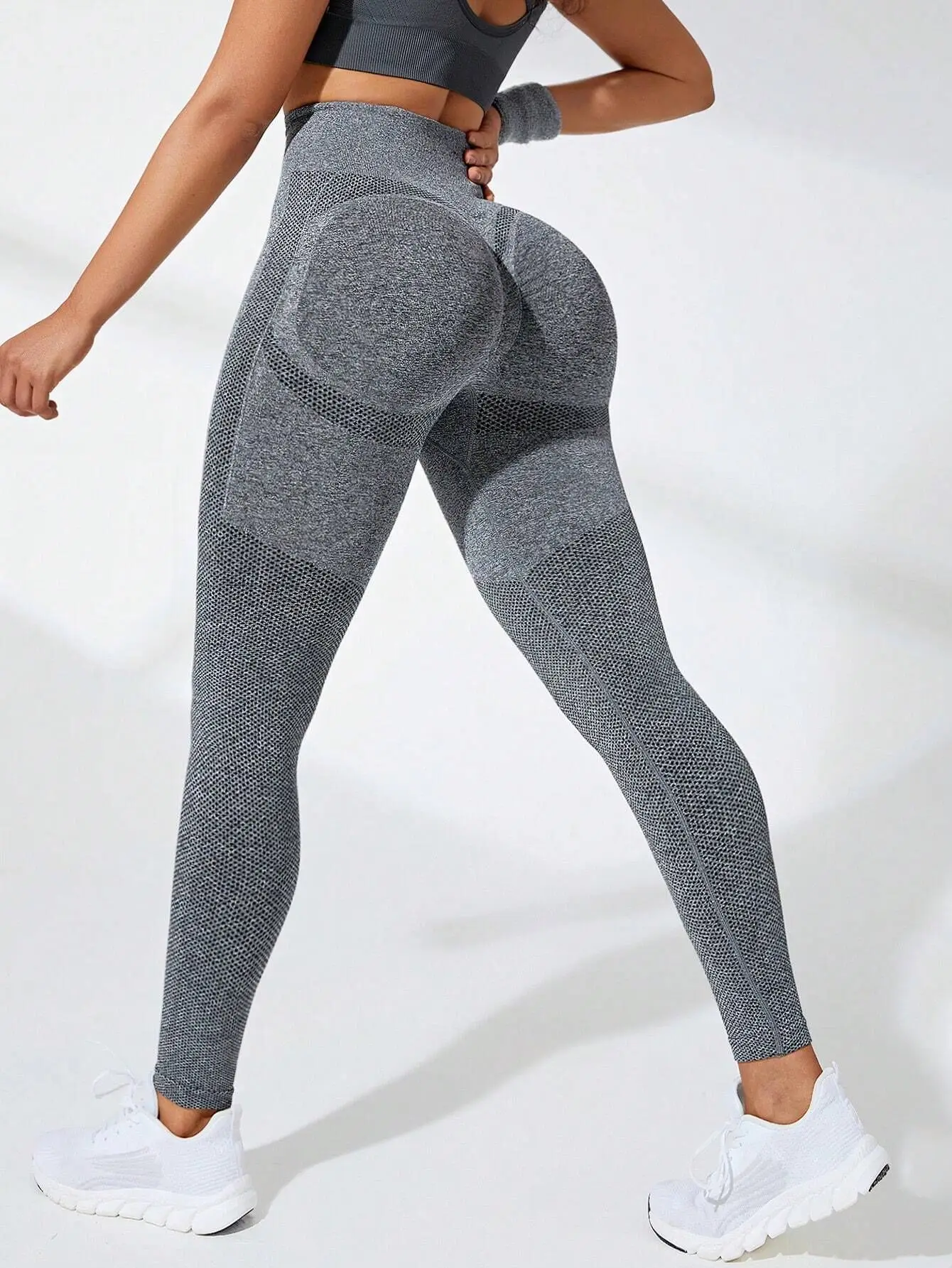 Women High Waist Sports Leggings Seamless Yoga Pants High Elastic Hip Liftting Workout Running Breathable Yoga Fitness Leggings