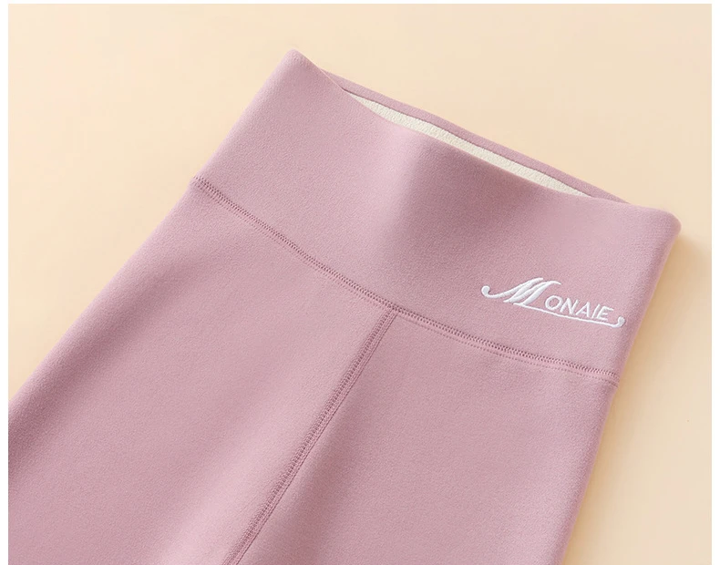 IOOTIANY Winter Leggings High Waist Women's Thermal Velvet Leggings Thicken Warm Pants Slimming Tights With Fleece Stretch Thick