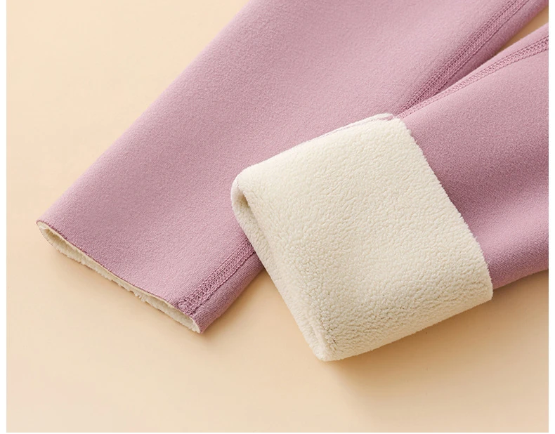 IOOTIANY Winter Leggings High Waist Women's Thermal Velvet Leggings Thicken Warm Pants Slimming Tights With Fleece Stretch Thick