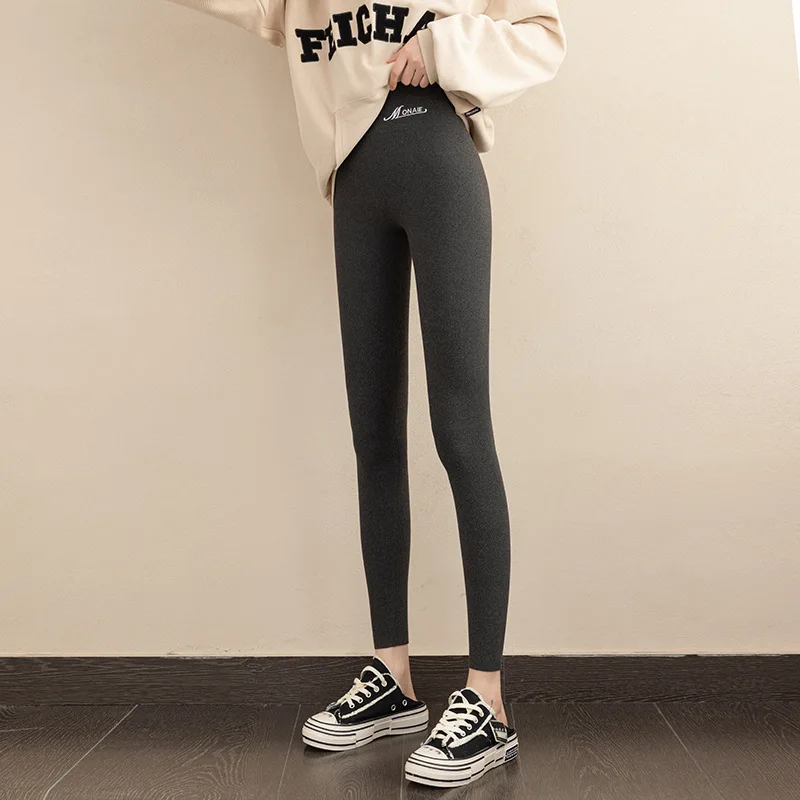 IOOTIANY Winter Leggings High Waist Women's Thermal Velvet Leggings Thicken Warm Pants Slimming Tights With Fleece Stretch Thick