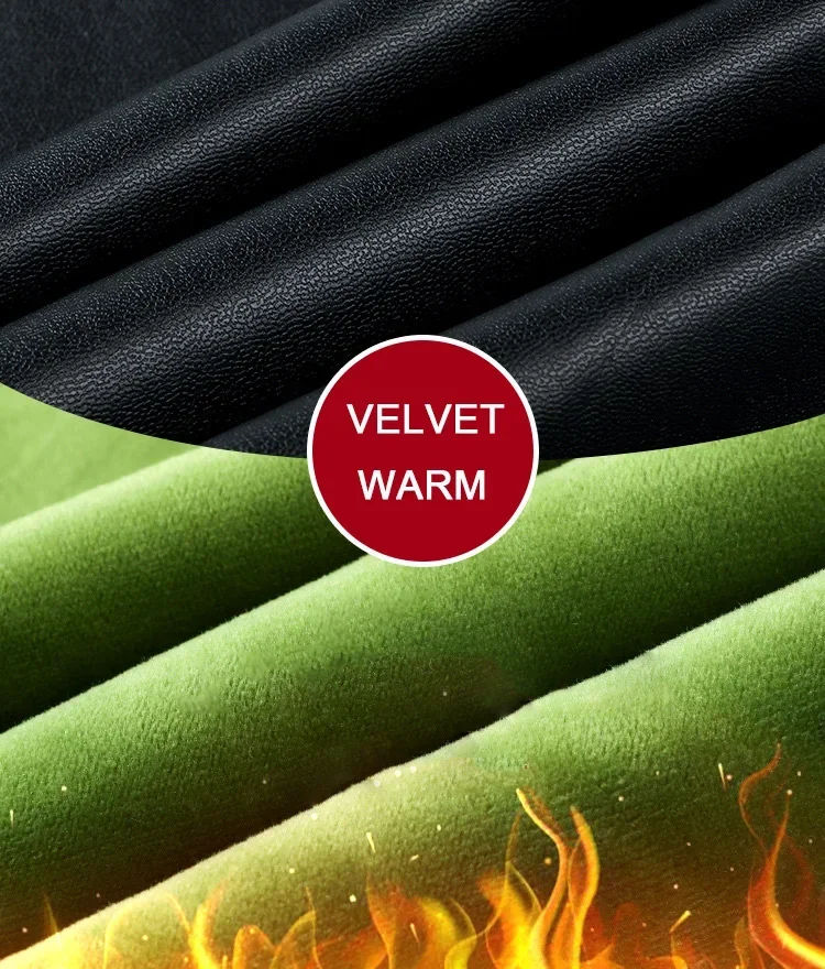 Women's Pants Sexy Velvet PU Leather Leggings Winter New Ladies High Waist Fleece Matte Thick Warm Woman Clothing