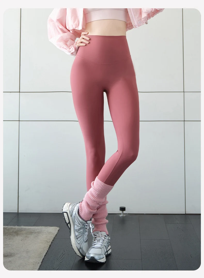 BIVIGAOS Spring Summer Ice Silk Naked Feeling Sharkskin Leggings Women Thin High Elastic Tight Sexy Sport Fitness Yoga Leggings