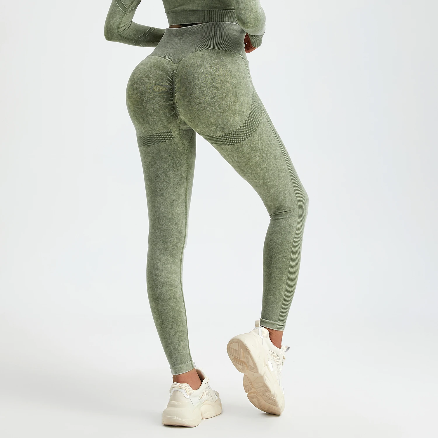 Wash Sexy Push Up Gym Leggings Women High Waist Seamless Skinny Sporty Leggings Women Casual Autumn