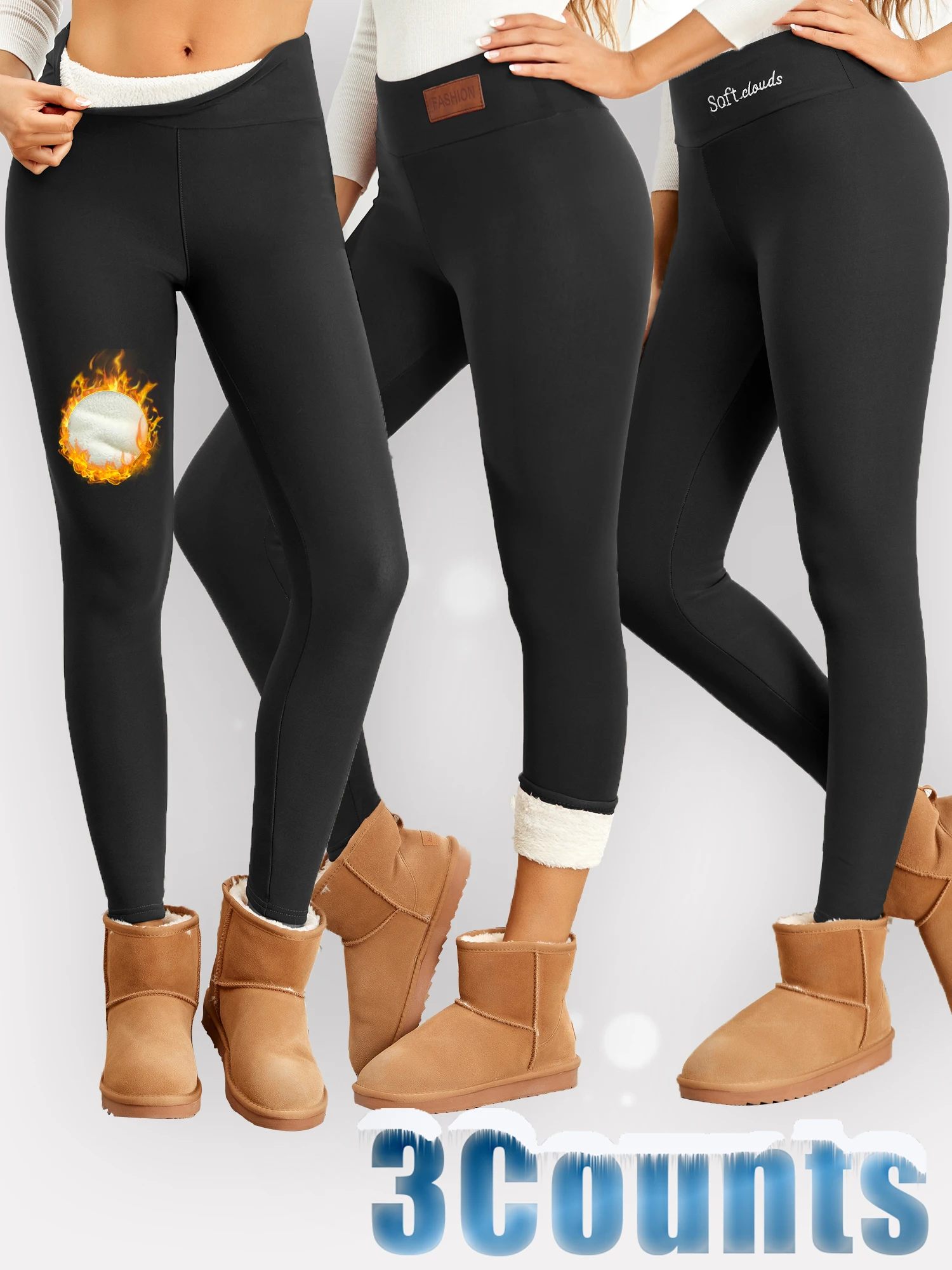 Super Warm Winter Leggins Women Skinny Stretch High Waist Prevent Cold Velvet Leggings Beautiful Outdoors Casual Warm Pants