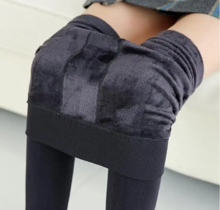 Winter Leggings Knitting Velvet Casual Legging New High Elastic Thicken Lady's Warm Black Pants Skinny Pants For Women Leggings
