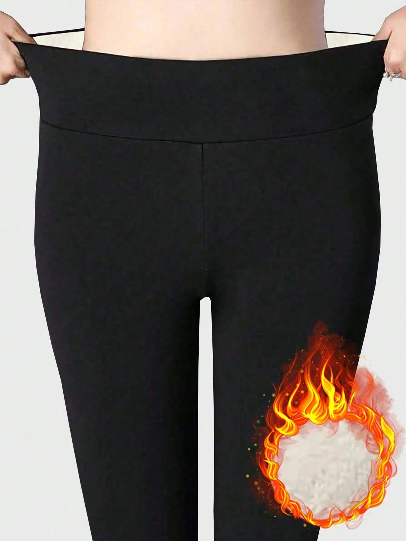 Women's Winter Thick Fleece Thermal Leggings High Waist Super Warm Skinny Pants Outdoor Running Compression Tights