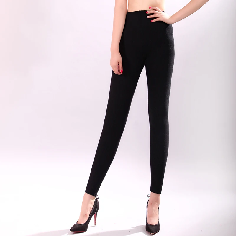 Hot Sales Pants Women Autumn Winter Cashmere and Wool Leggings Long Elastic Ladies Pant Woman Trousers High-quality