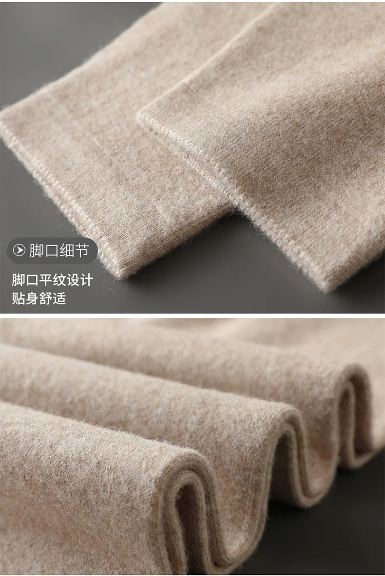 Hot Sales Pants Women Autumn Winter Cashmere and Wool Leggings Long Elastic Ladies Pant Woman Trousers High-quality