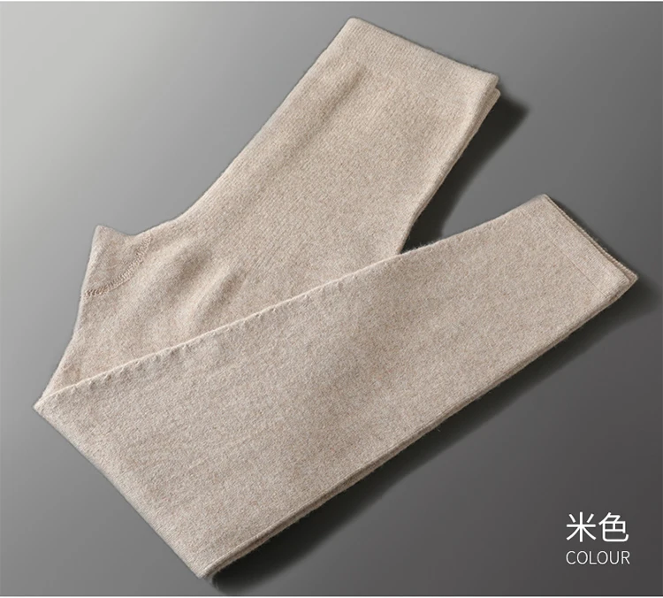 Hot Sales Pants Women Autumn Winter Cashmere and Wool Leggings Long Elastic Ladies Pant Woman Trousers High-quality
