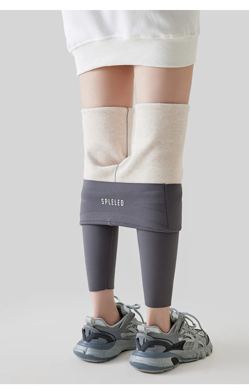 Fleece Lined Leggings Women Winter Warm Thermal Tights High Waist Tummy Control Butt Lifting Shark Pants Slim Casual Outwear