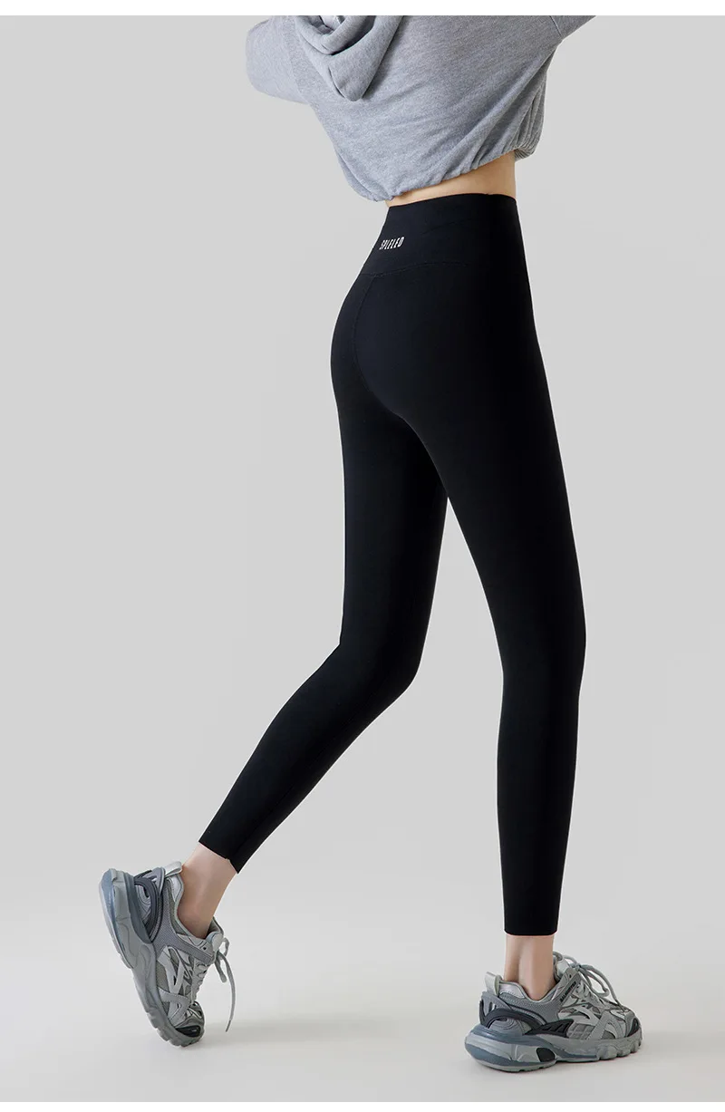 Fleece Lined Leggings Women Winter Warm Thermal Tights High Waist Tummy Control Butt Lifting Shark Pants Slim Casual Outwear