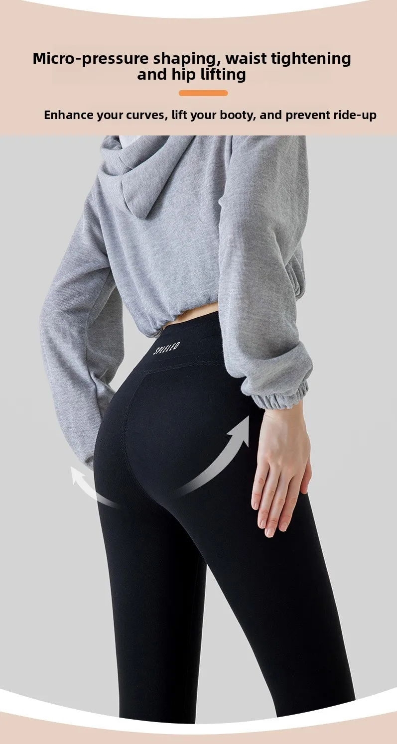 Fleece Lined Leggings Women Winter Warm Thermal Tights High Waist Tummy Control Butt Lifting Shark Pants Slim Casual Outwear