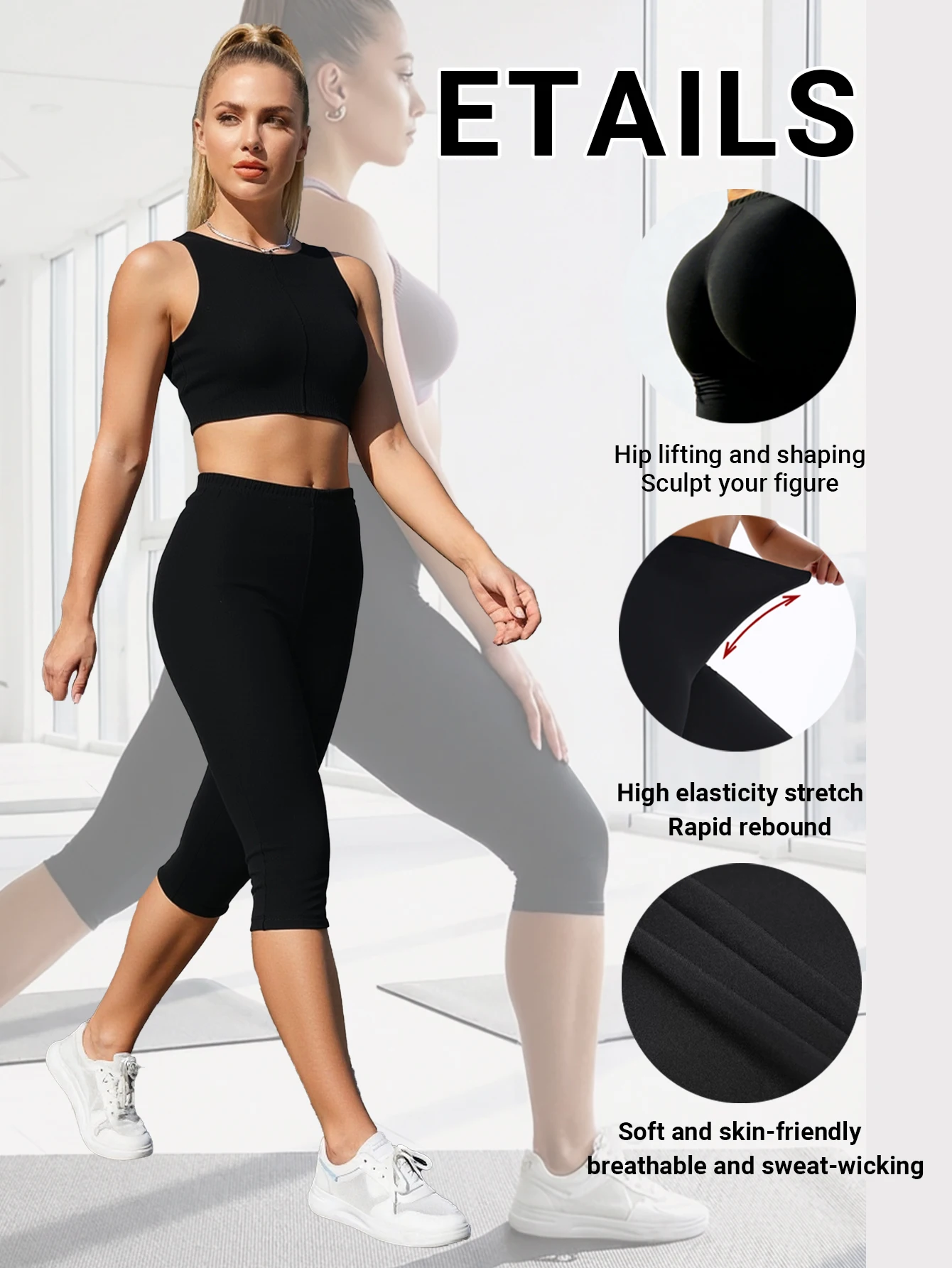 Women Minimalist Checkered Leggings Sports Yoga Pants Vacation Travel Outdoor Camping Cycling Tights Unique Trendy Capri Pants