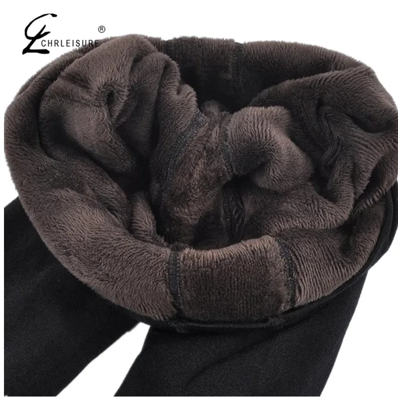 Women Winter Thermal Warm Thick Pantyhose Fluff Lined Stretch Slim Leggings Pants