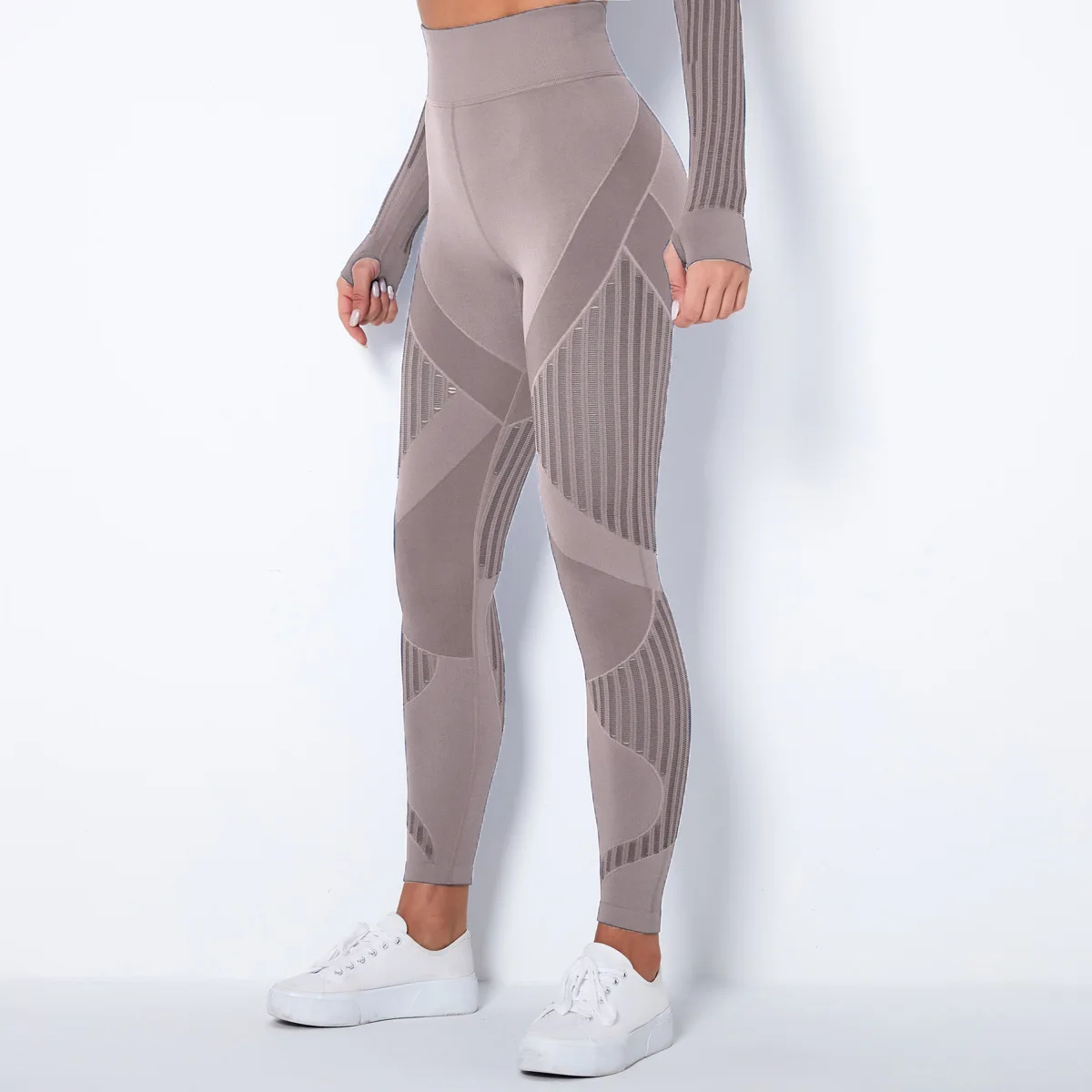 Sexy Women Fitness Leggings Hollow Seamless Leggings High Waist Gym Workout Legging Fashion Breathable Yoga Pant
