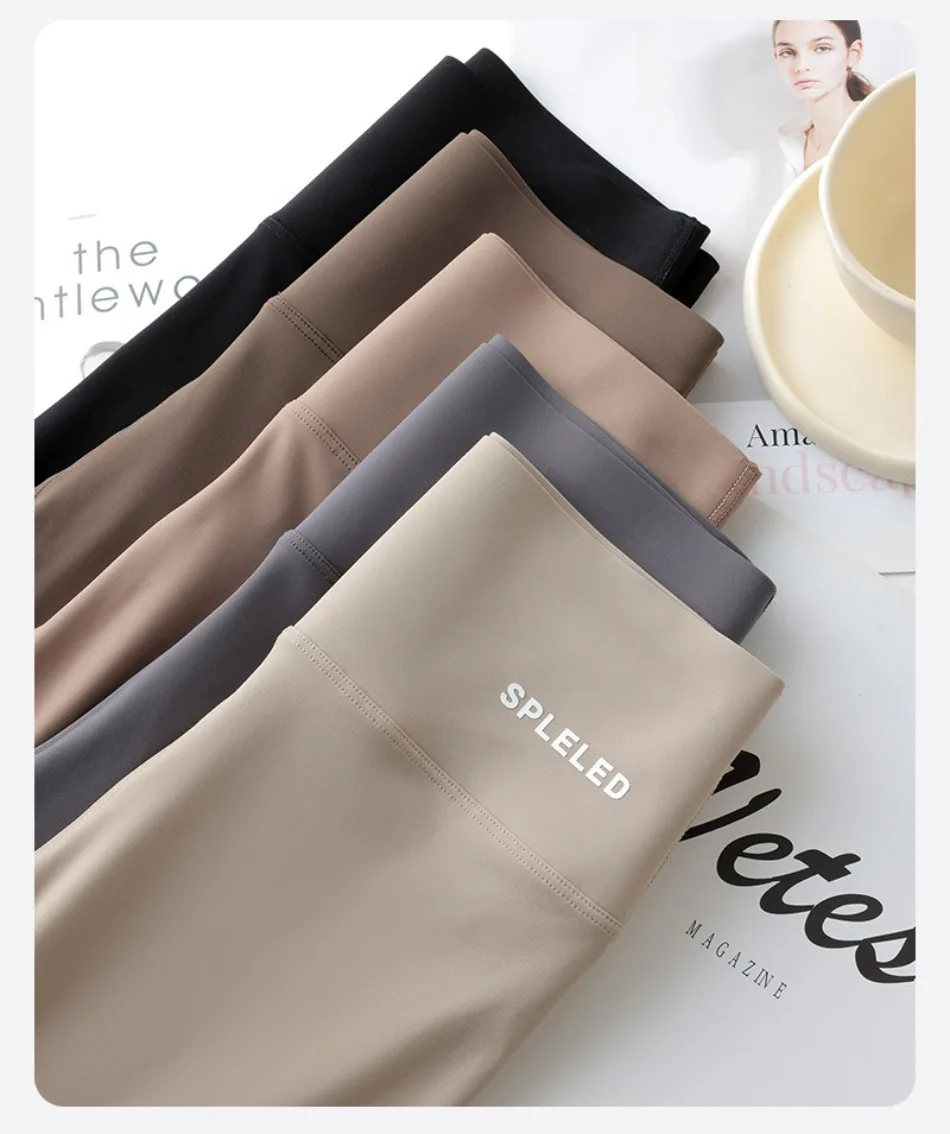 Women's Seamless Foot Pants Yoga Leggings Skin-Touch Sexy High Waist GYM Workout Shark Pants Summer Outdoor Sports Fitness