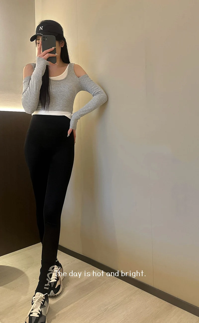 BIVIGAOS New Spring Autumn Shaping Lifting Leggings Women High Waist Butt Lifter Seamless Sports Fitness Sharkskin Leggings