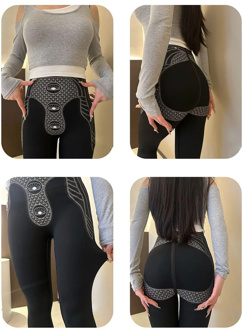 BIVIGAOS New Spring Autumn Shaping Lifting Leggings Women High Waist Butt Lifter Seamless Sports Fitness Sharkskin Leggings