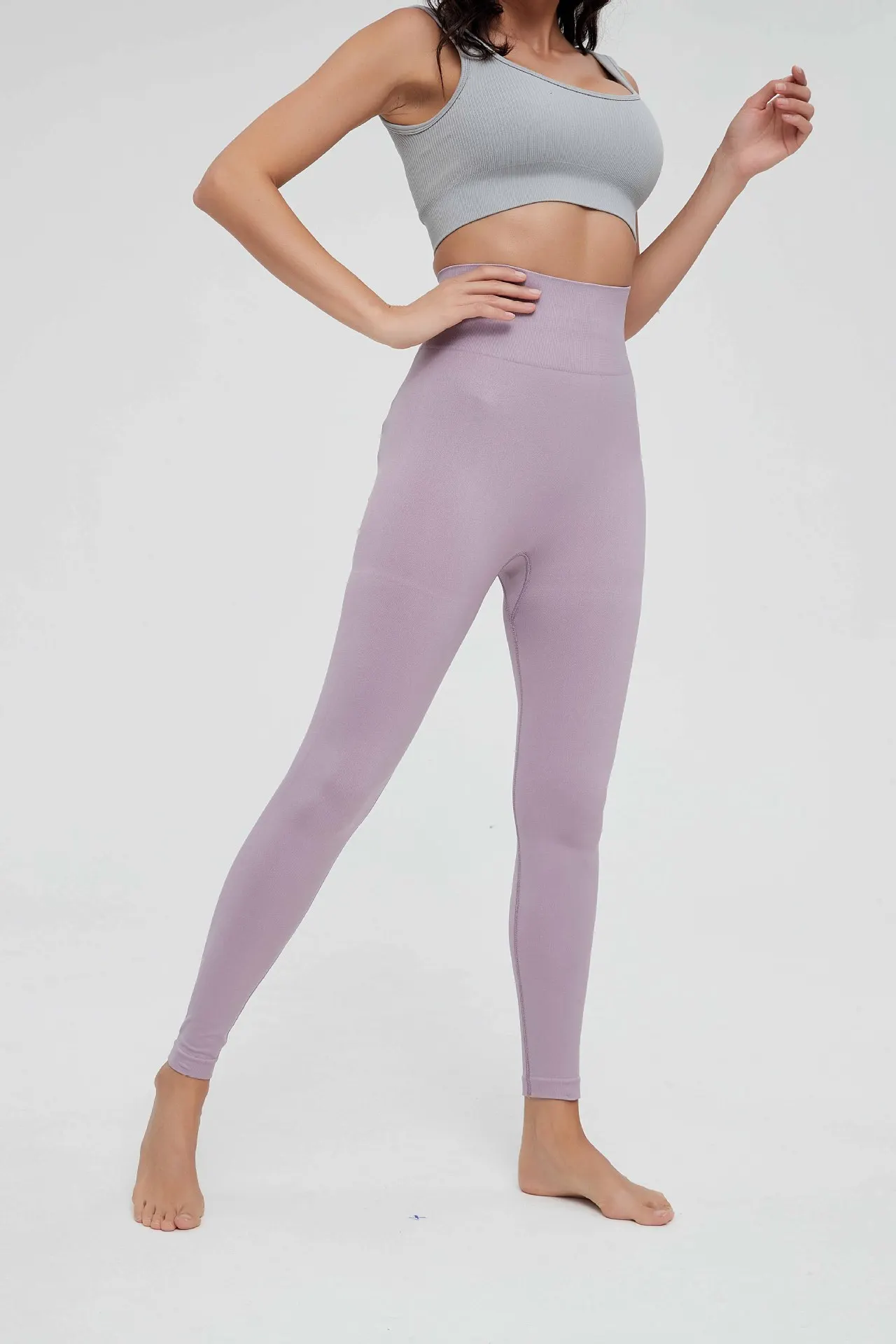 High Waist Sports Leggings Women Solid Color Seamless Pants High Quality Gym Workout Running Fitness Leggings Butt Lift Pants