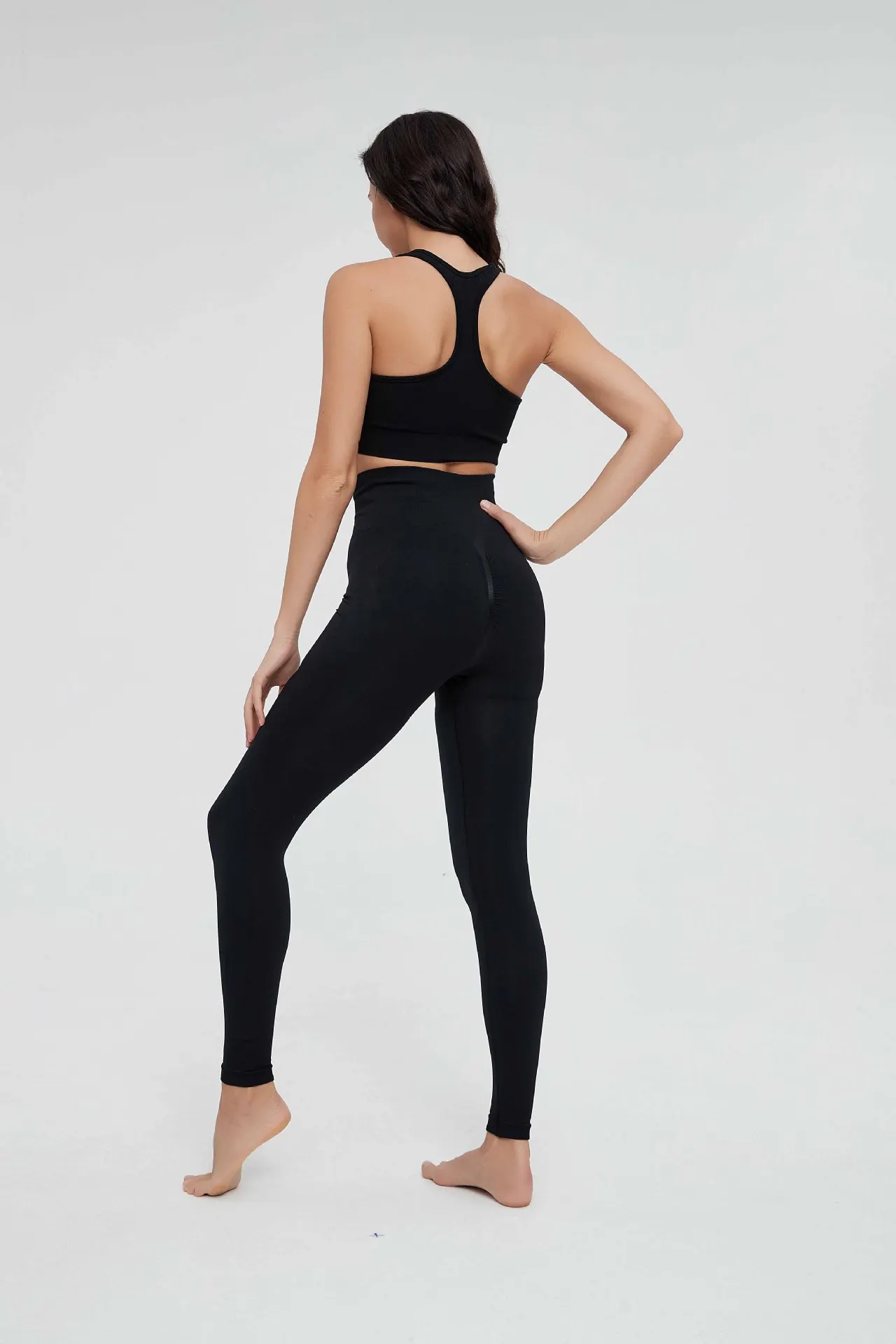 High Waist Sports Leggings Women Solid Color Seamless Pants High Quality Gym Workout Running Fitness Leggings Butt Lift Pants