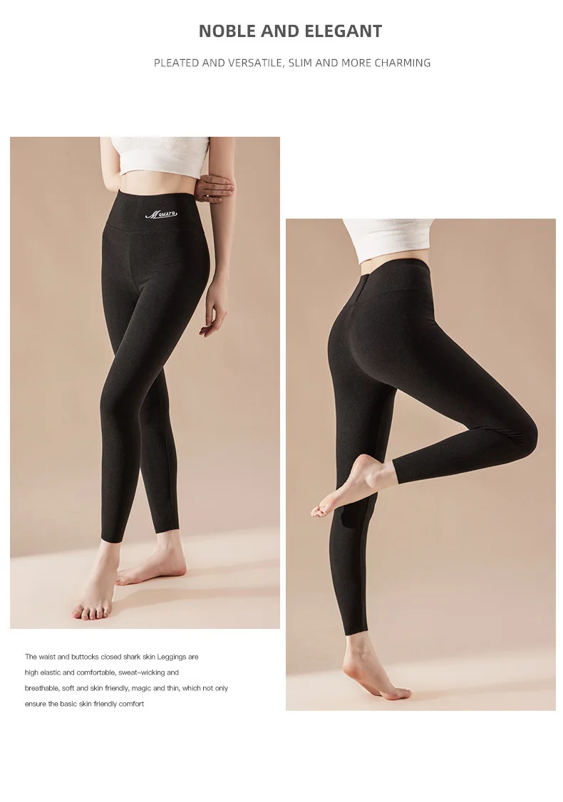 BIVIGAOS Embroidered High Waist Self-Heating Leggings Women Fall Winter Thermal Long Johns DE Velvet Double Sided Fleece Legging