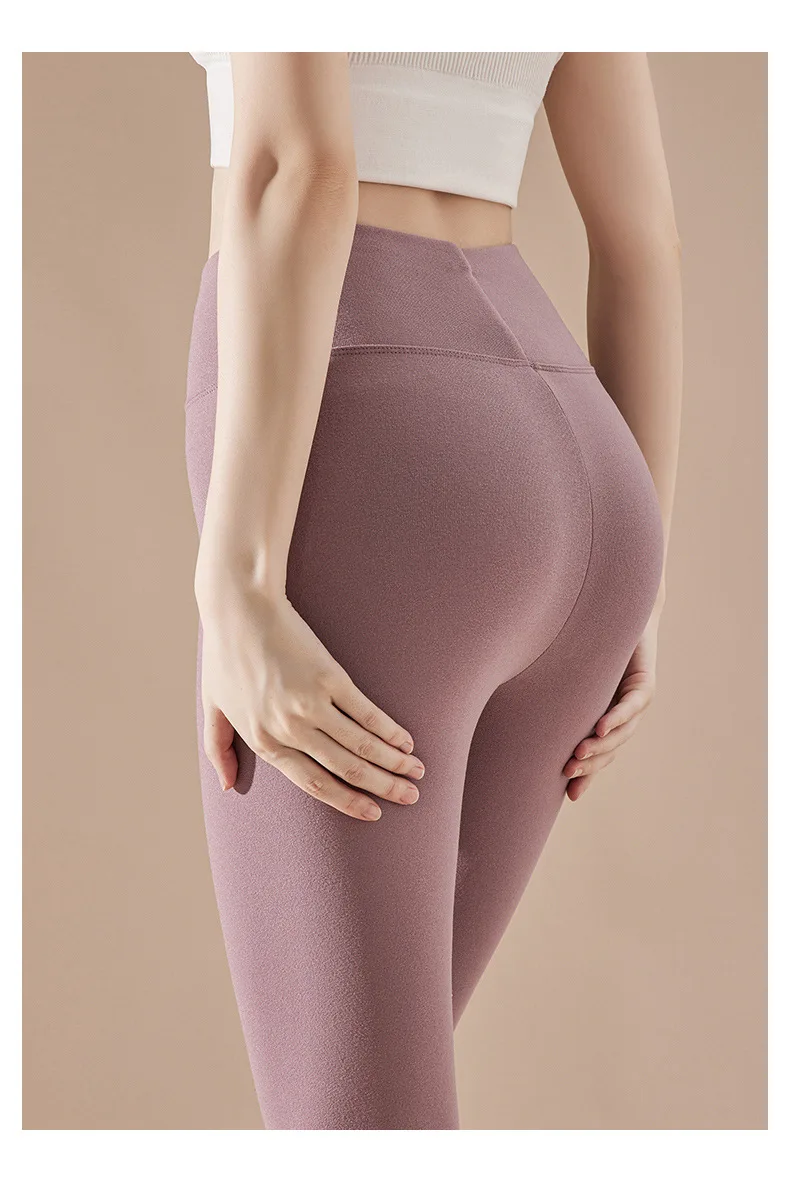 BIVIGAOS Embroidered High Waist Self-Heating Leggings Women Fall Winter Thermal Long Johns DE Velvet Double Sided Fleece Legging