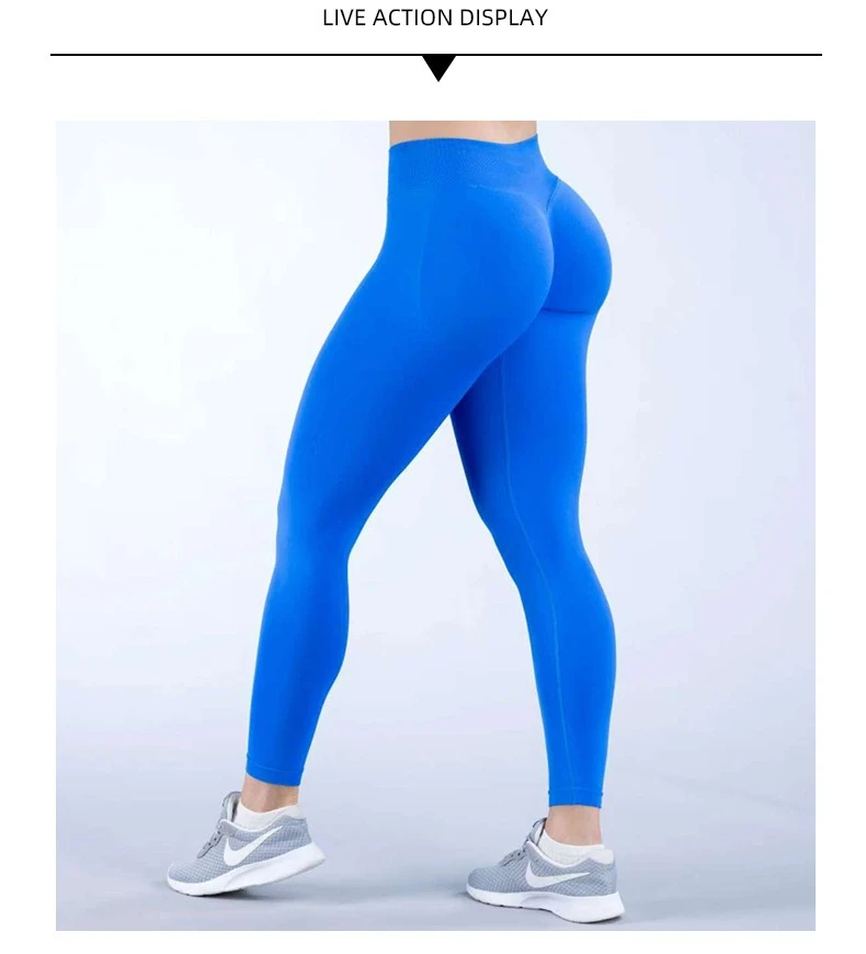 Women Seamless Three-section Waist Yoga Pants Sexy Hip-lifting Tight Sports Pants High Elastic Fitness Exercise Yoga Pants
