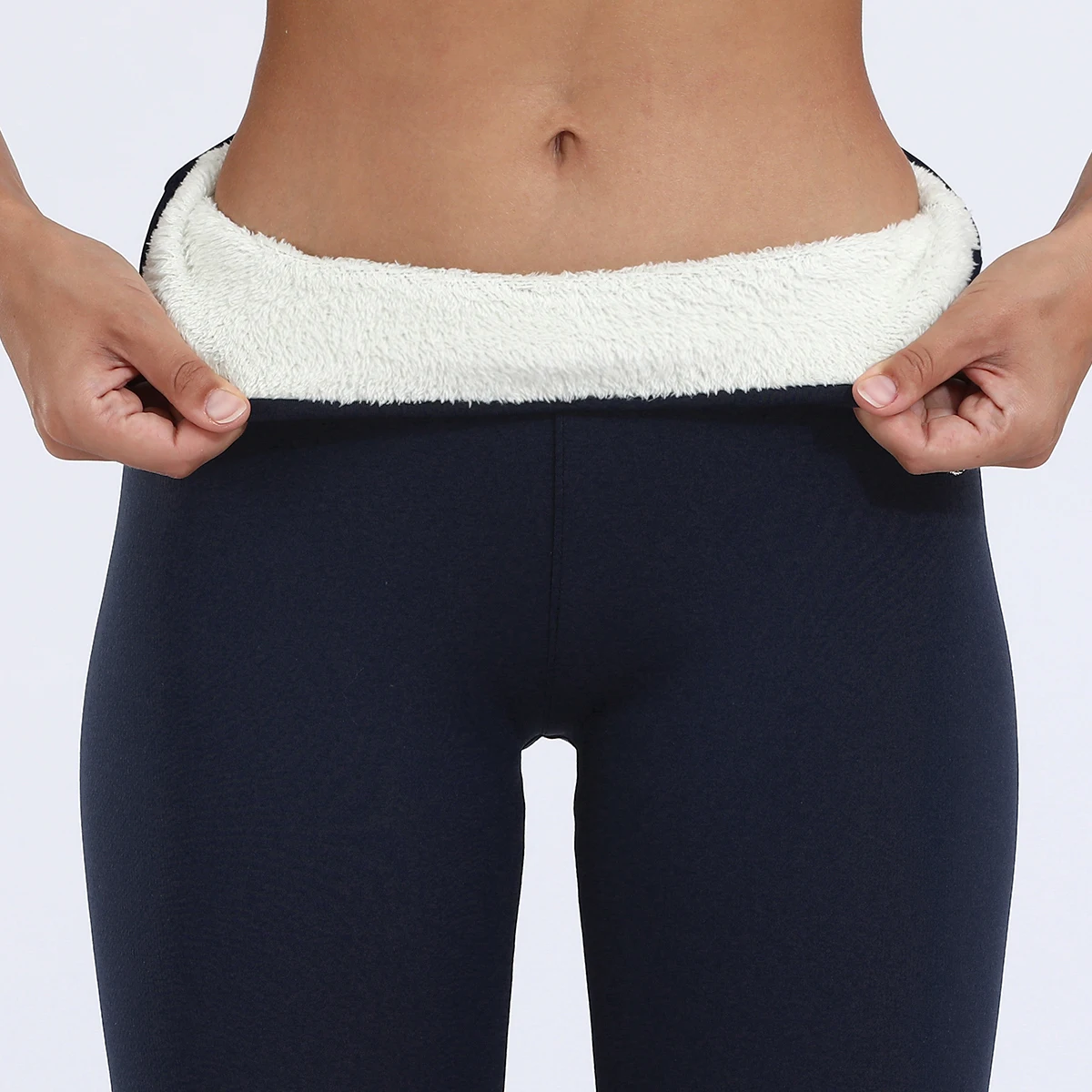 Super Warm Women Velvet Leggings With Pockets Autumn Winter Warm Fleece Tights Prevent Cold Leggings Stretch Leggings