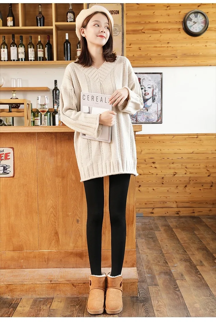 High Waist Thermal Women Tights Casual Fleece Seamless Tights Women Comfortable Ventilation Fashion Solid Pantyhose Stockings