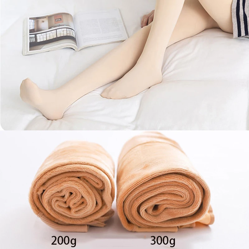 High Waist Thermal Women Tights Casual Fleece Seamless Tights Women Comfortable Ventilation Fashion Solid Pantyhose Stockings