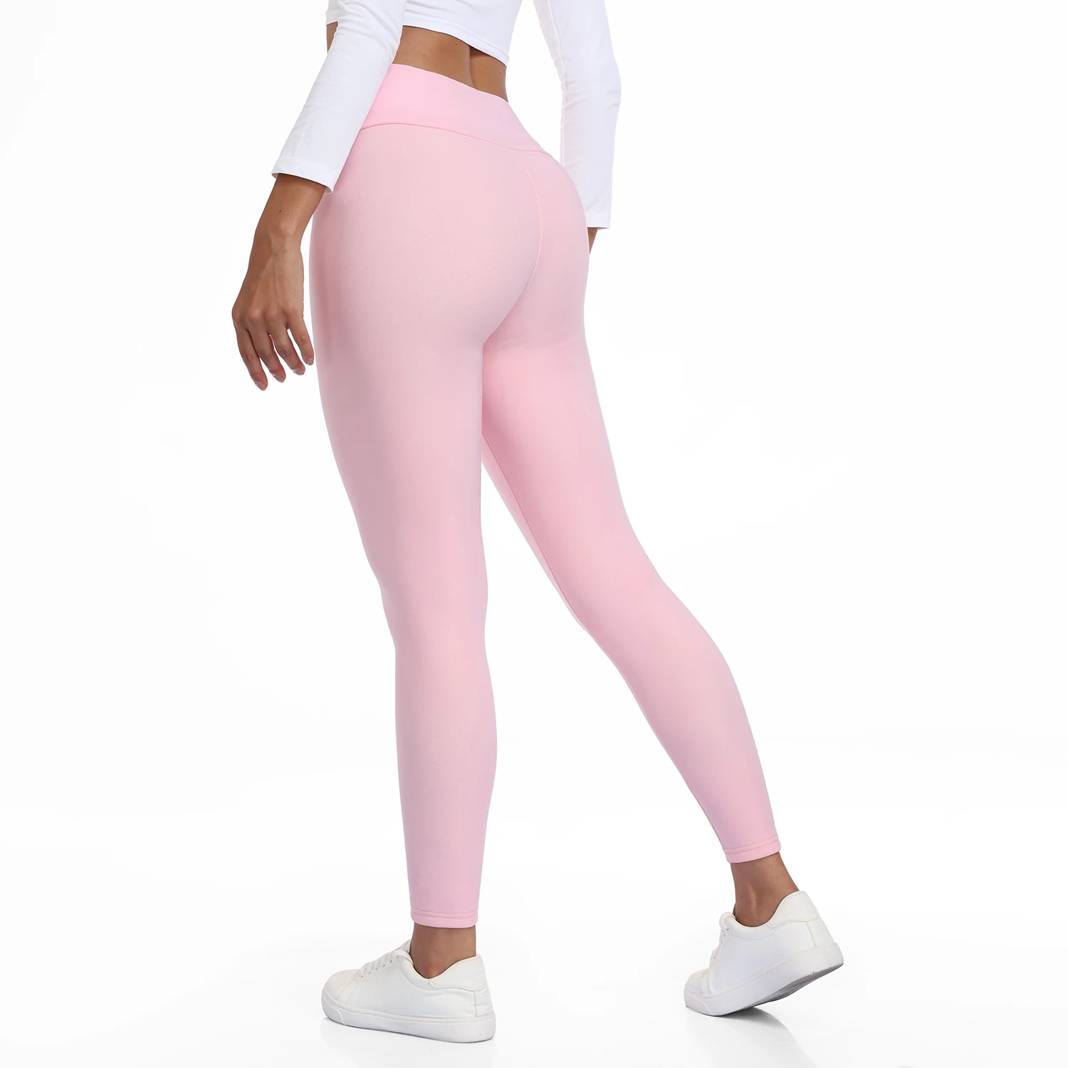 Winter Fleece Lined Soft High Waisted Leggings Women Thermal Thick Stretch Tummy Control Warm Casual Pants